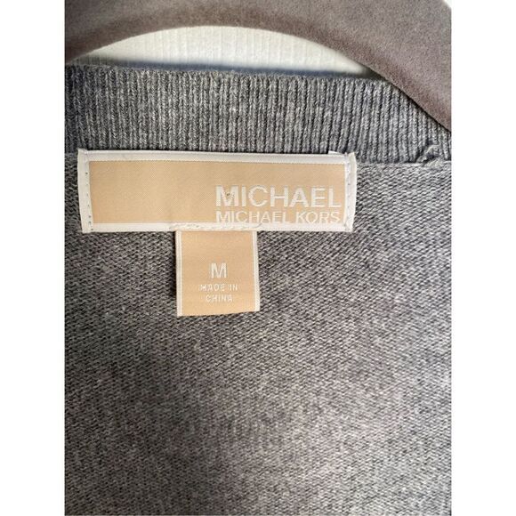 Michael Kors women’s gray viscose angora blend stud ￼ embellished sweater, size - Picture 4 of 4